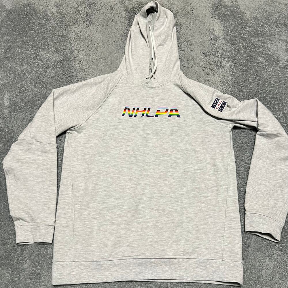 Lululemon City Sweat Hoodie Mens Large NHLPA Rainbow Gray Sweatshirt